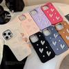 Three Dimensional Pearl Love Apple 17 Mobile Phone Case Iphone16 Laser 11 Suitable for 13promax Temperament 12 Soft 14