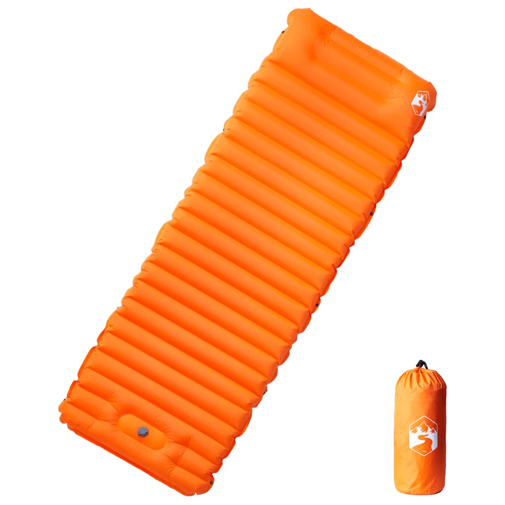 Self Inflating Sleeping Mat with Pillow Orange