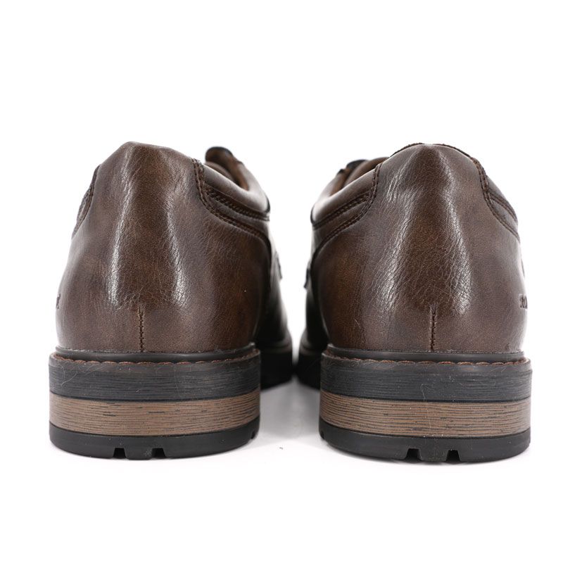 Men's Grained Leather-effect Lace-up Derbies ROMIKA