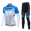Men Women Cycling Outfit Set Long Sleeve Pants Quick Dry Bike Sportswear Autumn Winter Outdoor Riding