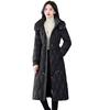 Fashion cotton-padded clothes Women's long over-knee removable hat Down cotton-padded jacket Skinny two wear removable cotton-padded jacket Thick