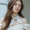 ANA MAISON Creamy Cloud Twilly Silk Scarf [PMT-1422]