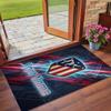 Crystal Velvet Rug Custom Name Text, Soft Non Slip Floor Mat Home DecorAtletico Madrid