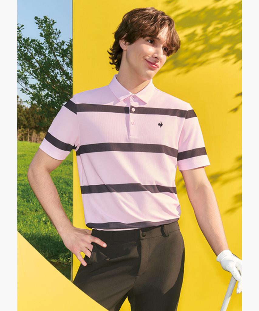 Мужская полосатая футболка Pq от LECOQ GOLF (Gq221Mts42)