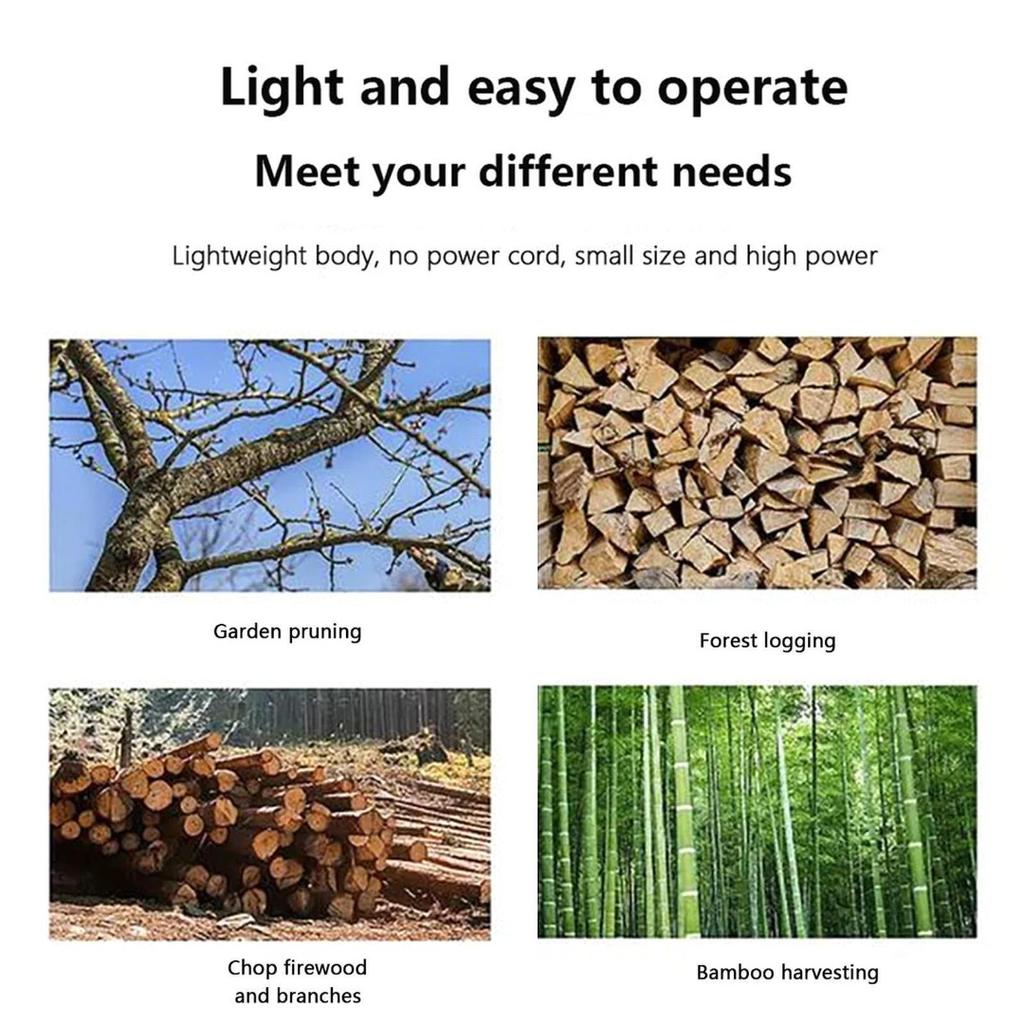 4/6-дюймовая беспроводная электрическая цепная пила, небольшая ручная мини-пила, беспроводная бензопила с литиевой батареей, уличная лесозаготовка, сад, электрический преобразователь дрели