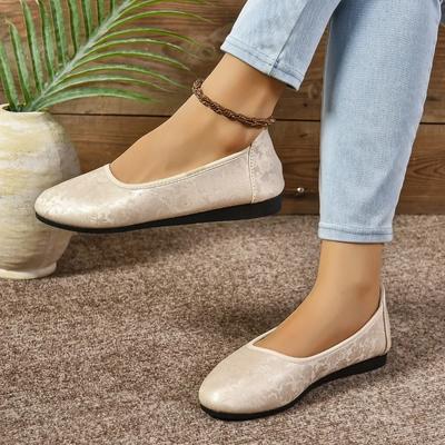 Модная женская обувь, лидер продаж, женские туфли на плоской подошве, с круглым носком, мелкая сплошная подошва, легкая повседневная, удобная, офисная женская обувь