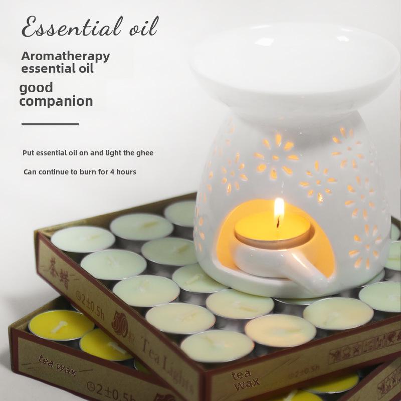 Набор ароматерапевтических свечей: Маленькая свеча на 4 часа, чайная свеча на 2 часа, плавающая свеча на день рождения, грелки для чая, бездымная восковая печать.