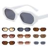 UV 400 Polygonal Sunglasses Small Rectangle Sunglasses Trendy Retro Sunglasses for Women & Men