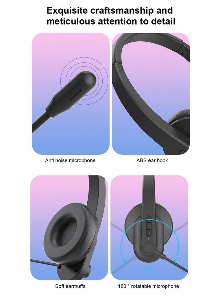 Беспроводная Bluetooth 2.4G игровая гарнитура с микрофоном ENC с шумоподавлением, низкая задержка для компьютера, телевизора, авиации и обслуживания клиентов