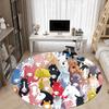 1pc Horse Pattern Office Round Rug, Non-slip, Soft and Durable Office Rug for Interior Decoration, Perfect for Office, Beautiful Decoration yy26031200