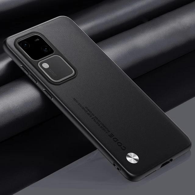 Для Vivo V30 Pro V 30 V29E простой чехол для телефона из искусственной кожи для Vivo V30Pro S18e S18 Y17S, матовый силиконовый бампер, ультратонкий противоударный чехол с мягкой рамкой