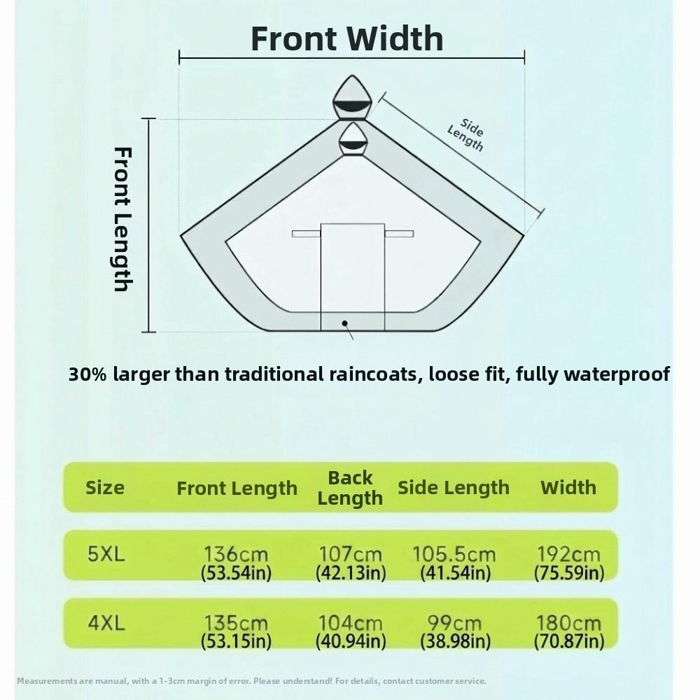 High Neck Vehicle Raincoat Waterproof Motorcycle Raincoat Electric Bicycle Raincoat Heavy Rain