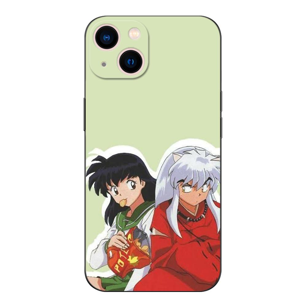 Черный чехол из ТПУ для Samsung Galaxy S22 S20 S21 FE PLUS ultra+S10 E lite задняя крышка yashahime Inuyasha