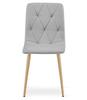 LIBRA chair - light gray fabric / wood color legs x 3