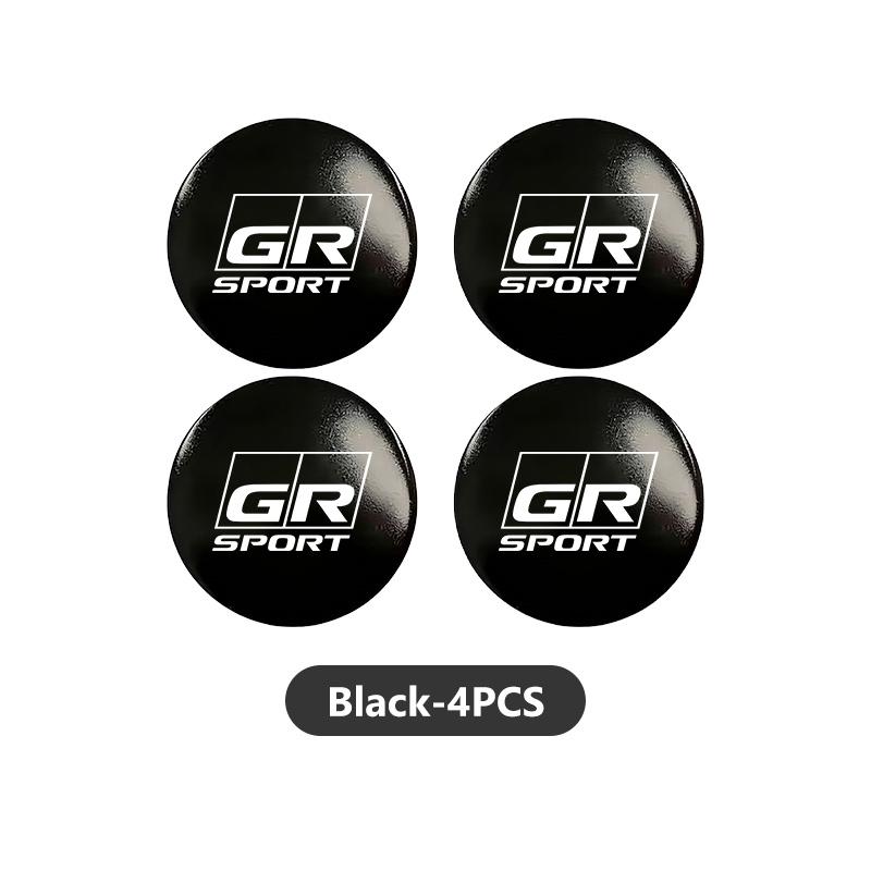 YDEM7 56mm 4pcs Car Wheel Center Hub Cap Badge Logo Sticker For Toyota Supra Aygo Prado RAV4 Hilux Yaris Corolla 4Runner