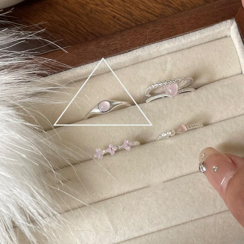 Серебряное уникальное кольцо S925 для женщин, летняя коллекция, модный геометрический дизайн, легкая роскошь