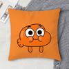 TThe Amazing World of Gumball Doublesided Printed Square Decorative Cushion Cover for Sofa Living Room Home Decor