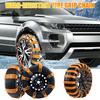8Pcs Anti-Slip Tire Snow Chains Universal Car Snow Chains for SUVs Trucks Pickups Emergency Adjustable Tire Chain for Rain Snow Sand Mud