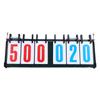 6 Digits Desk Scoreboard Metal Tabletop Scorekeeper for Basketball Table Tennis Badminton Match