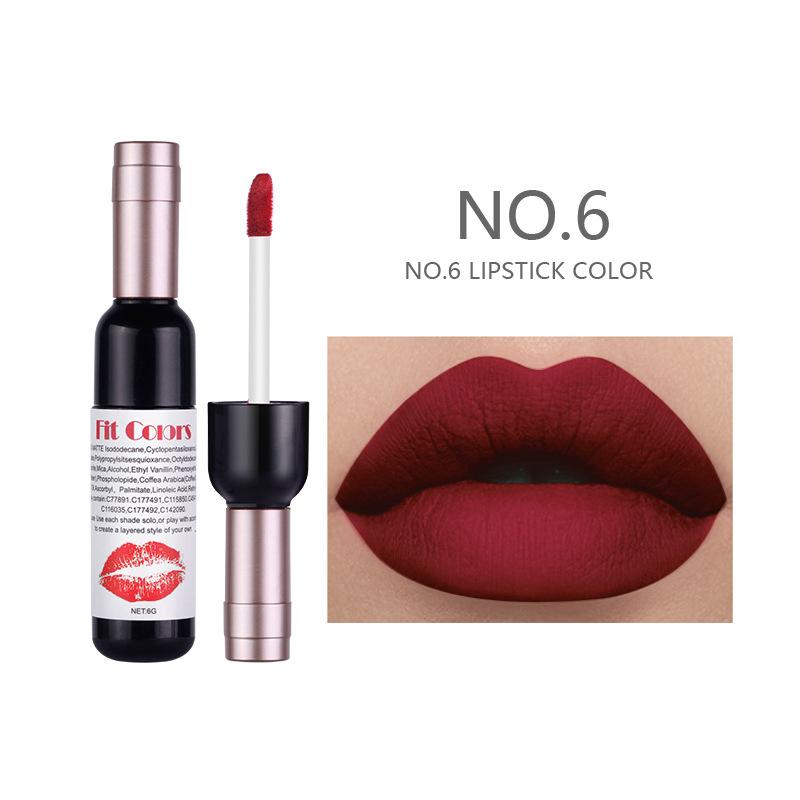 Matte Liquid Lipstick Makeup Set, Matte Liquid Long-Lasting Wear Non-Stick Cup Not Fade Waterproof Lip Gloss