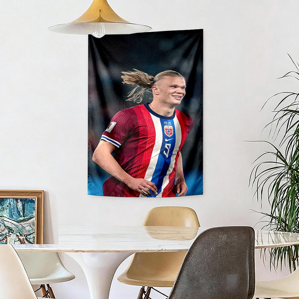 Haaland Stadium Wall Decor Tapestry Art For Pet Memorial Birthdaywedding Party Backdrop Family Gift