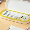Large Capacity Pencil Box with Lid Lightweight Double Layer Design Dustproof Portable Pen Case