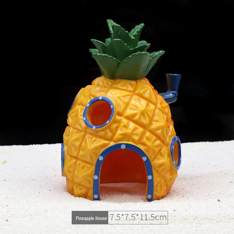 Набор ornaments для аквариума «Домик ананаса» – Фигурки и украшения в стиле Губки Боба