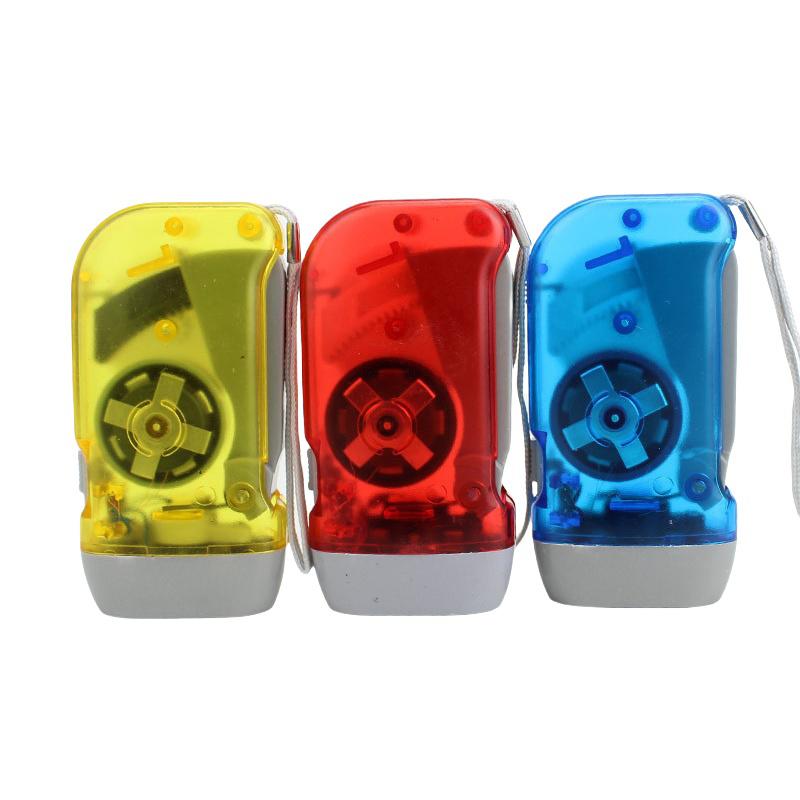 1Pc Household Hand-held Self Generating Flashlight Rechargeable Outdoor Night Camping Rainproof Portable LED Lighting Flashlight