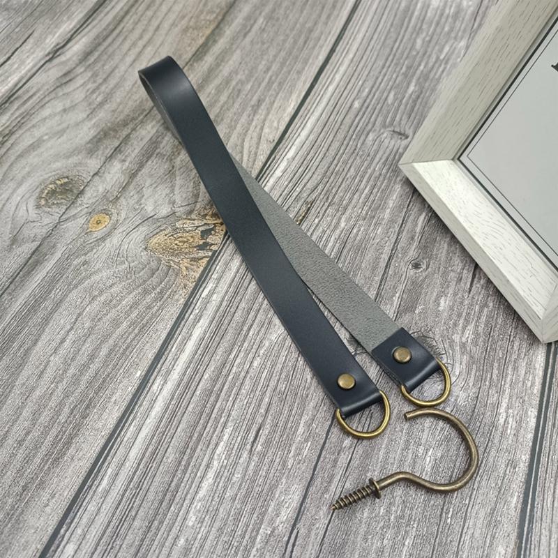 2 Pcs Leather Curtain Tiebacks Leather Curtain Buckle Creativity Curtain Holdbacks European Classic Retro Curtain Ties