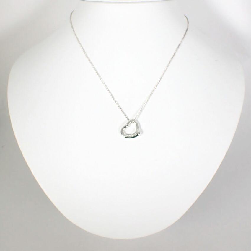 [Б/У] TIFFANY 925 Подвеска/Ожерелье Открытое Сердце/g523-14