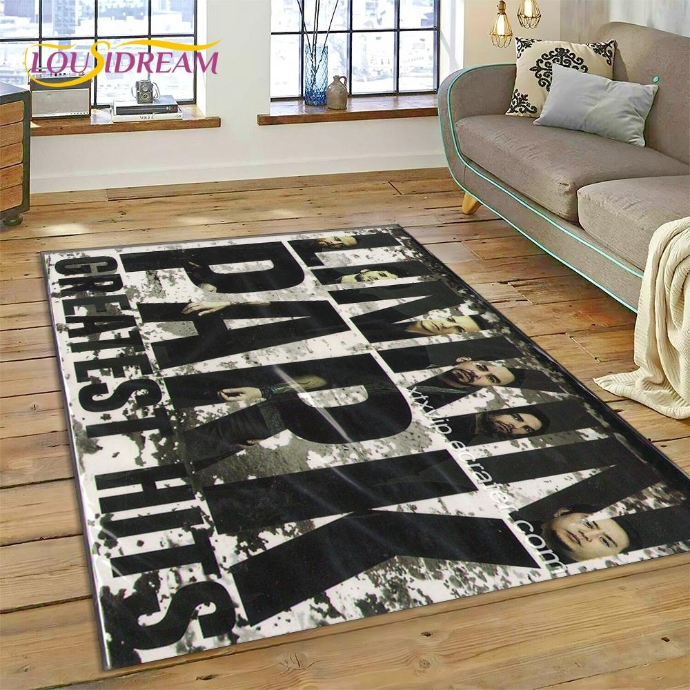 3D Retro Rock Band 3D L-Linkin-Park Rug Carpet for Living Room Bedroom Home Decor,Floor Mat Non-slip Decoration for Sofa Doormat