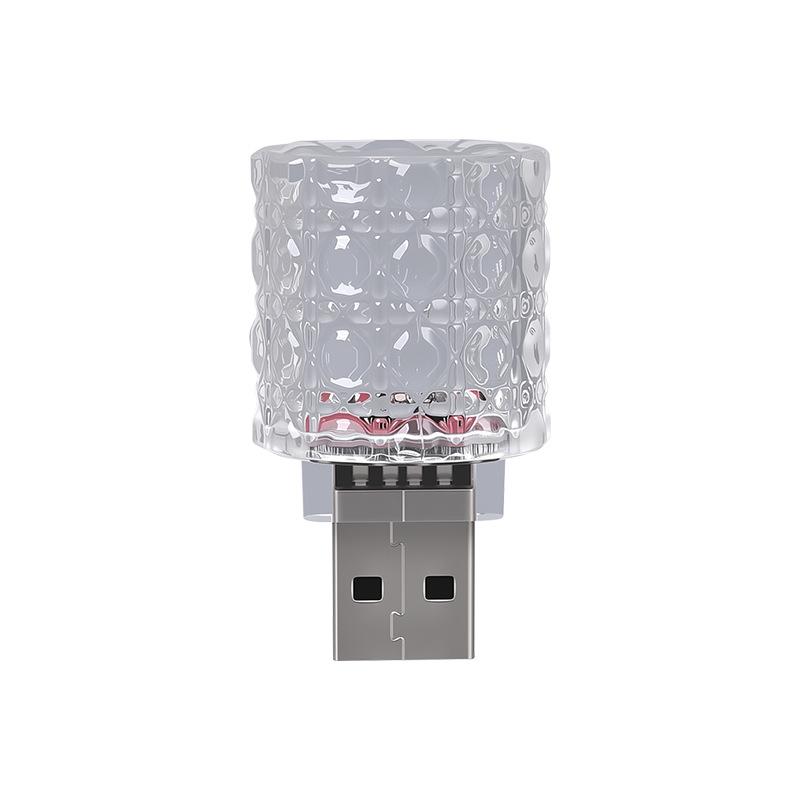 Автомобильный беспроводной USB комнатный атмосферный свет Беспроводная установка Комната Спальня Светодиодный цветной сенсорный атмосферный свет Дышащий ночной неон 4