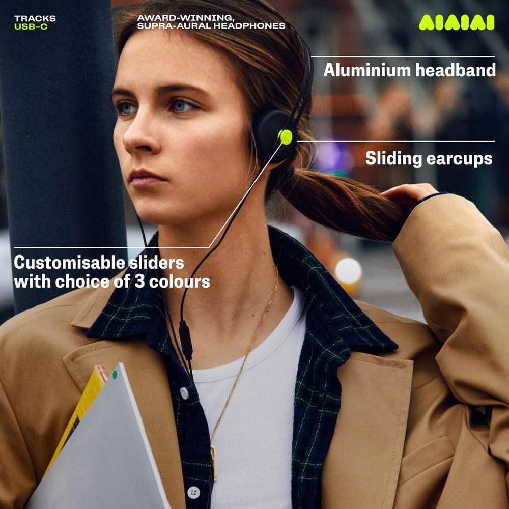 AIAIAI Tracks Headphones USB-C Plug Version Minimal Black