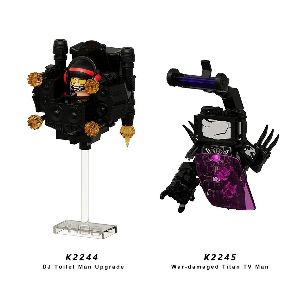 Скибиди Туалетный Человек Аниме Мультфильм Кубики Куклы Камерамен Спикермен ТВ Человек Мини Фигурки Действия Кубики Строительные Блоки