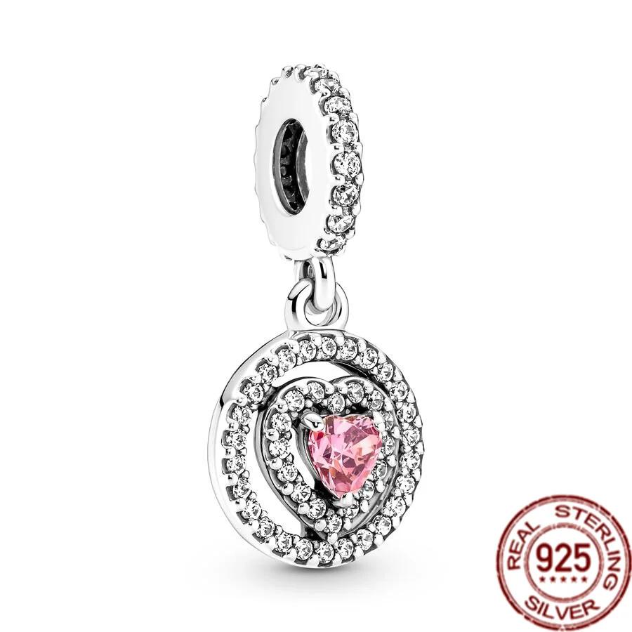 Милые медные подвески-шармы в форме сердца «Материнская любовь» подходят для оригинального браслета, бусина «Семейное дерево», сделай сам, изящные украшения, подарок на Новый год