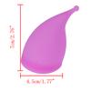 Reusable Medical Silicone Soft Menstrual Women Period Cup Size Small Large Pads