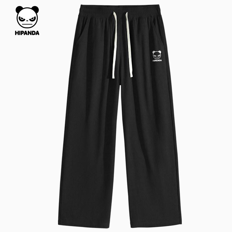 Hello Hipanda, Panda 260g sports and leisure loose straight leg casual pants versatile pants