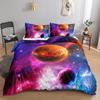 Комплект постельного белья для дома, комплект постельного белья со звездой астронавтом, пододеяльник, наволочка, простыня/двойной король, 2/3 предмета, украшение для спальни