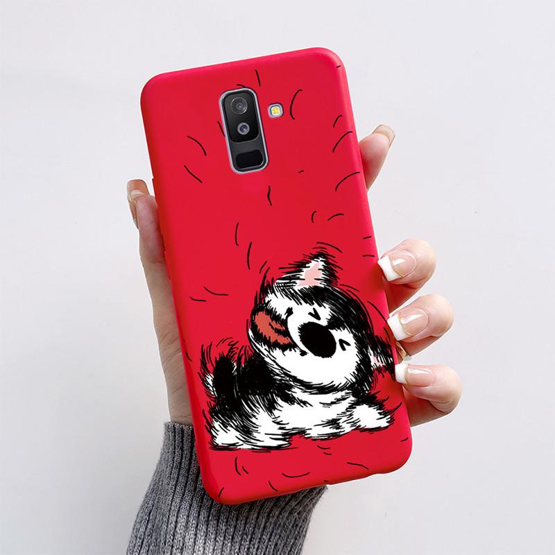 Чехол для Samsung A6 2018 Чехол A 6 A600F Мультяшный Кот Лиса Мягкий Силикон ТПУ Чехол для Телефона для Samsung Galaxy A6 Plus 2018 A605F Чехол