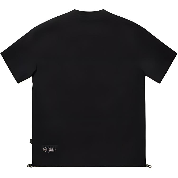 Li Ning Sports Lifestyle Series Casual Simple Round Neck Pullover Short Sleeve T-Shirt Men T-Shirts Black AAEV021-3