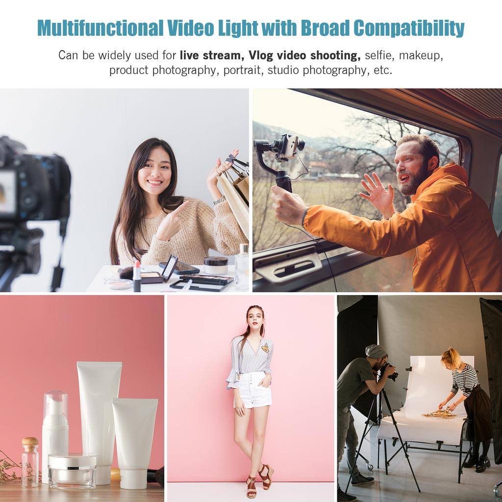 Andoer MFL-02 5W Многофункциональный светодиодный светильник для видеосъемки Портативный карманный светильник Профессиональная RGB-съемка