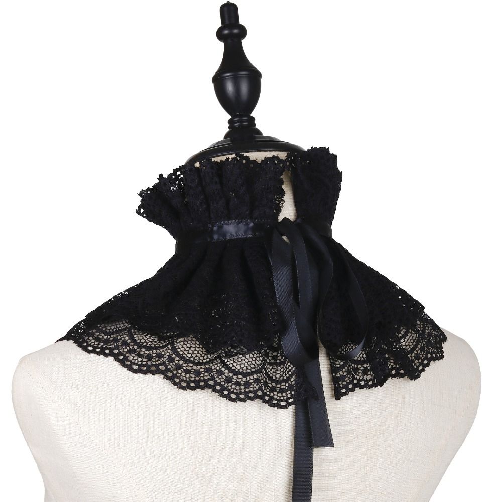 Lace Victorian False Collar Detachable Neck Tie Accessory Clothes Accessories