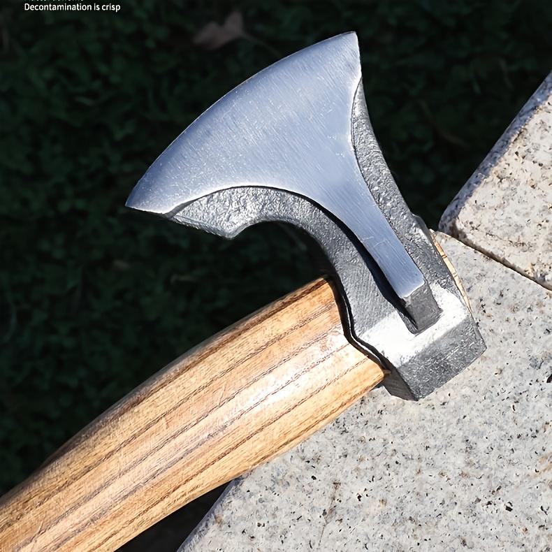2PCS Professional Firewood Splitting Axe - Anti-Slip Wood Handle & Sharp Blade for Efficient Chopping & Outdoor Adventures