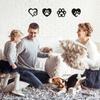Dog Room Decor Paw Prints Wooden Wall Art Dog Lovers Gifts Puppy Decorations Signs for Home Kitchen Bathroom Bedroom
