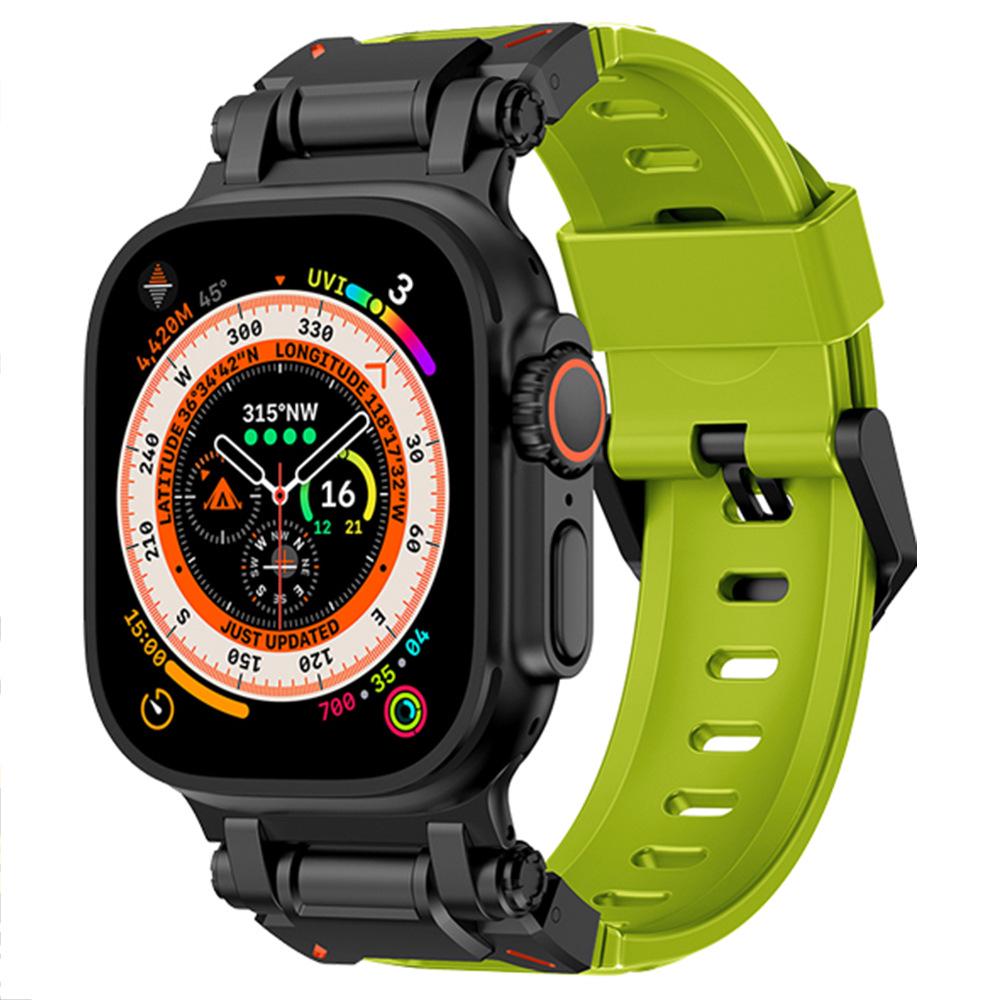 Совместимый силиконовый ремешок Explorer для Apple Watch Series 8, 9 и моделей Ultra