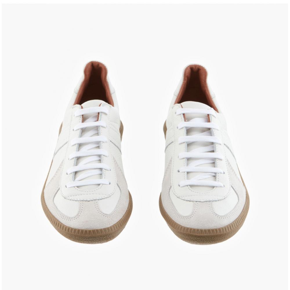 Репродукция Pound 1700l Белые Немецкие Военные Тренеры Немецкие Кроссовки