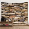 Винтажный гобелен с принтом на стене из старого камня и камня, настенный гобелен с природным пейзажем, настенный гобелен для декора спальни, гостиной