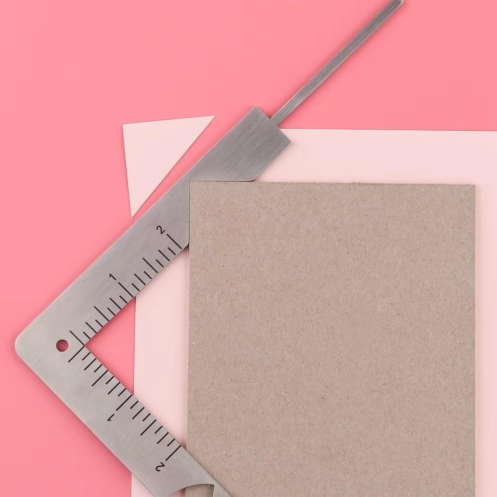 Multi-Function Book Cover Guide 5-in-1 Gauge Ruler Durable Book Cover Positioning Ruler