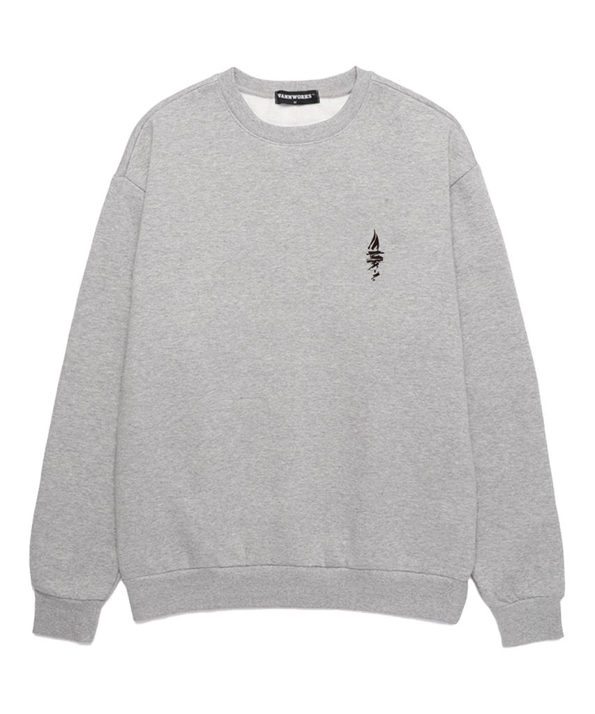 VANNWORKS Yacht Club Oversized Sweatshirt (Vls0007) Melange Grey (Type B)