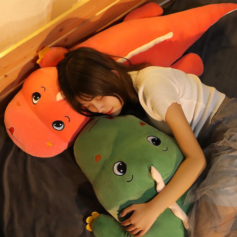 Dinosaur Plush Toy Doll Cute Bed Super Soft Sleeping Long Throw Pillow Big Doll Ragdoll